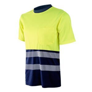 CAMISETA MANGA CORTA SEGMENTADA BICOLOR (AV)  (COD.:1030Z)