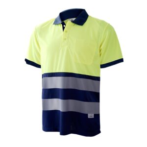 POLO ALGODÓN DE MANGA CORTA COMBINADO BICOLOR (AV)  (COD.:1201A)
