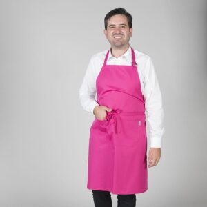 DELANTAL CON PETO Y BOLSILLO 90x75 CM SARGA   (COD.:116BC0)