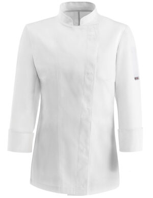 CHAQUETA COCINA GIRL WHITE  (COD.:1005001A)