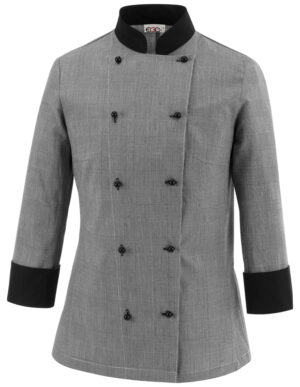 CHAQUETA COCINA CELINE BLANCO Y NEGRO  (COD.:1007058C)