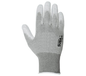 GUANTE  NAILON Y CARBONO SIN COSTURAS CON RECUBRIMIENTO DE PU EN PALMA  (COD.:141530)