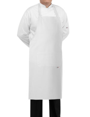 DELANTAL PETO BIG APRON WHITE  (COD.:1904001A)