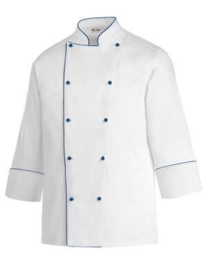 CHAQUETA COCINA PIPING ROYALE  (COD.:2017005P)