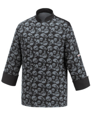 CHAQUETA COCINA BLACK SKULLS  (COD.:2027120A)
