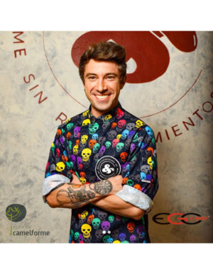 CHAQUETA COCINA FANTASY COLOR SKULLS  (COD.:2029135A)