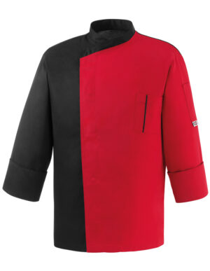 CHAQUETA COCINA FANG RED ROJO Y NEGRO  (COD.:2045007C)