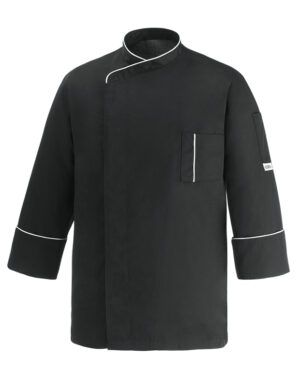CHAQUETA COCINA CESARE BLACK  (COD.:2063002E)