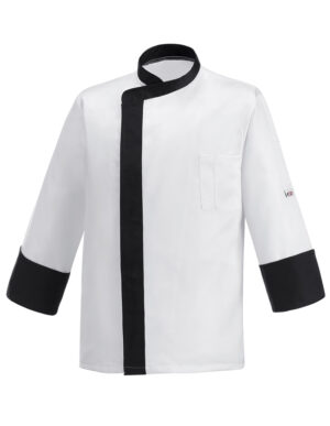 CHAQUETA COCINA BAND BLACK  (COD.:2067002E)