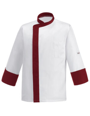 CHAQUETA COCINA BAND BORDEAUX  (COD.:2067003E)