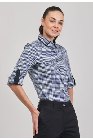 CAMISA SRA M/L CUADRO VICHY   (COD.:286)