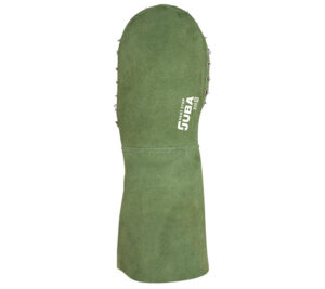 MANOPLA SERRAJE IGNÍFUGO ANILLAS METÁLICAS EN PALMA   (COD.:308)