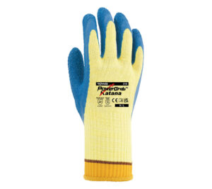 GUANTE  KEVLAR®/HILO DE ACERO SIN COSTURAS RECUBIERTO LÁTEX RUGOSO  (COD.:310)