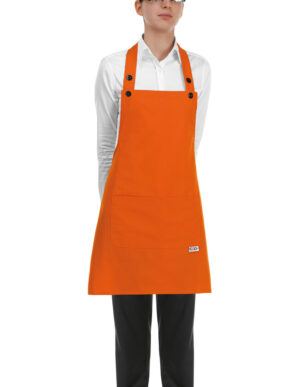 DELANTAL PETO SHORT BIP APRON ORANGE  (COD.:6000013C)