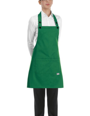 DELANTAL PETO SHORT BIP APRON KELLY GREEN  (COD.:6000018C)