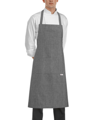 DELANTAL PETO BIP APRON NEW GREY STRIPE  (COD.:6103066C)
