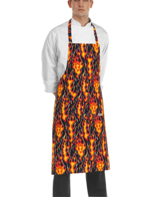 DELANTAL PETO BIP APRON FLAMES  (COD.:6103110A)