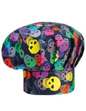 PACK DE 2 GORROS CHEF HAT COLOR SKULLS  (COD.:7000135A)