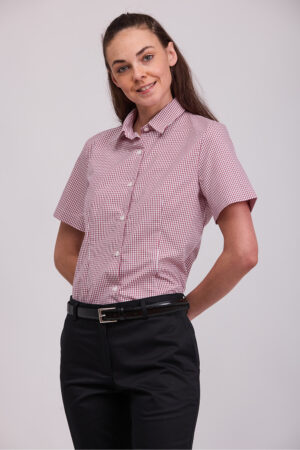 CAMISA MUJER M/C CUADRADOS    (COD.:7450)