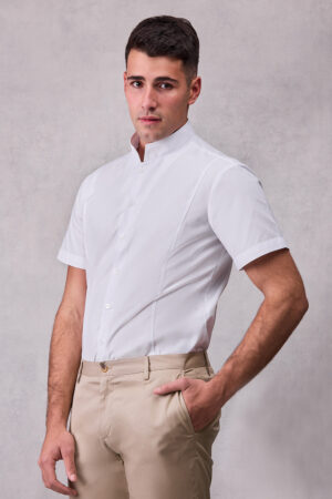 CAMISA HOMBRE M/C CUELLO OFICIAL   (COD.:8170)