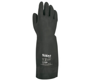 GUANTE  SIN SOPORTE NEOPRENO FLOCADO LARGO 38 CM., NEGRO.  (COD.:92138)