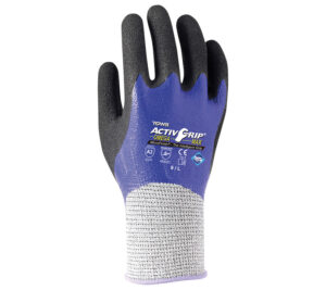 GUANTE  FIBRA HPPE/FIBRA DE VIDRIO SIN COSTURAS DOBLE RECUBRIMIENTO TOTAL NITRILO ESTANCO MICROFINIS