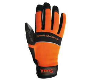 GUANTE  PIEL SINTÉTICA + RFZO. EXTRA EN PALMA Y DORSO DE ELASTANO.  (COD.:H272NR)