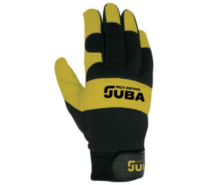 GUANTE  PIEL FLOR VACUNO CON DORSO Y PULGAR DE NAILON/ELASTANO.  (COD.:H279DR)