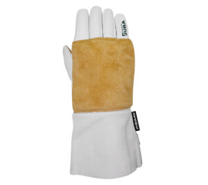 GUANTE  PIEL FLOR CABRA CON RFZO. PIEL SERRAJE VACUNO/BÚFALO USO MOTOSIERRAS.  (COD.:MT180)