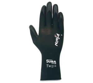 GUANTE  NAILON SIN COSTURAS RECUBIERTO DE BIPOLÍMERO (PU+NITRILO)  (COD.:NX00)